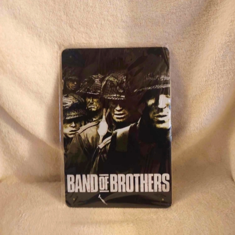 Band of Brothers tin sign